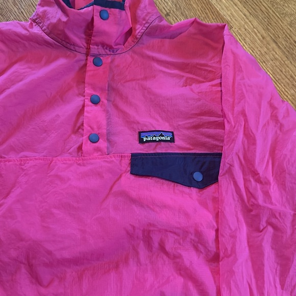Patagonia Men’s Houdini Snap-T Pullover - Pink - size XS - Picture 3 of 5
